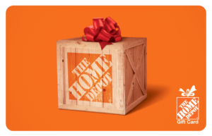 The Home Depot Gift Card with bow