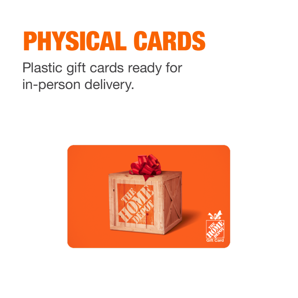 CARD OPTIONS Home Depot Corporate Gift Cards