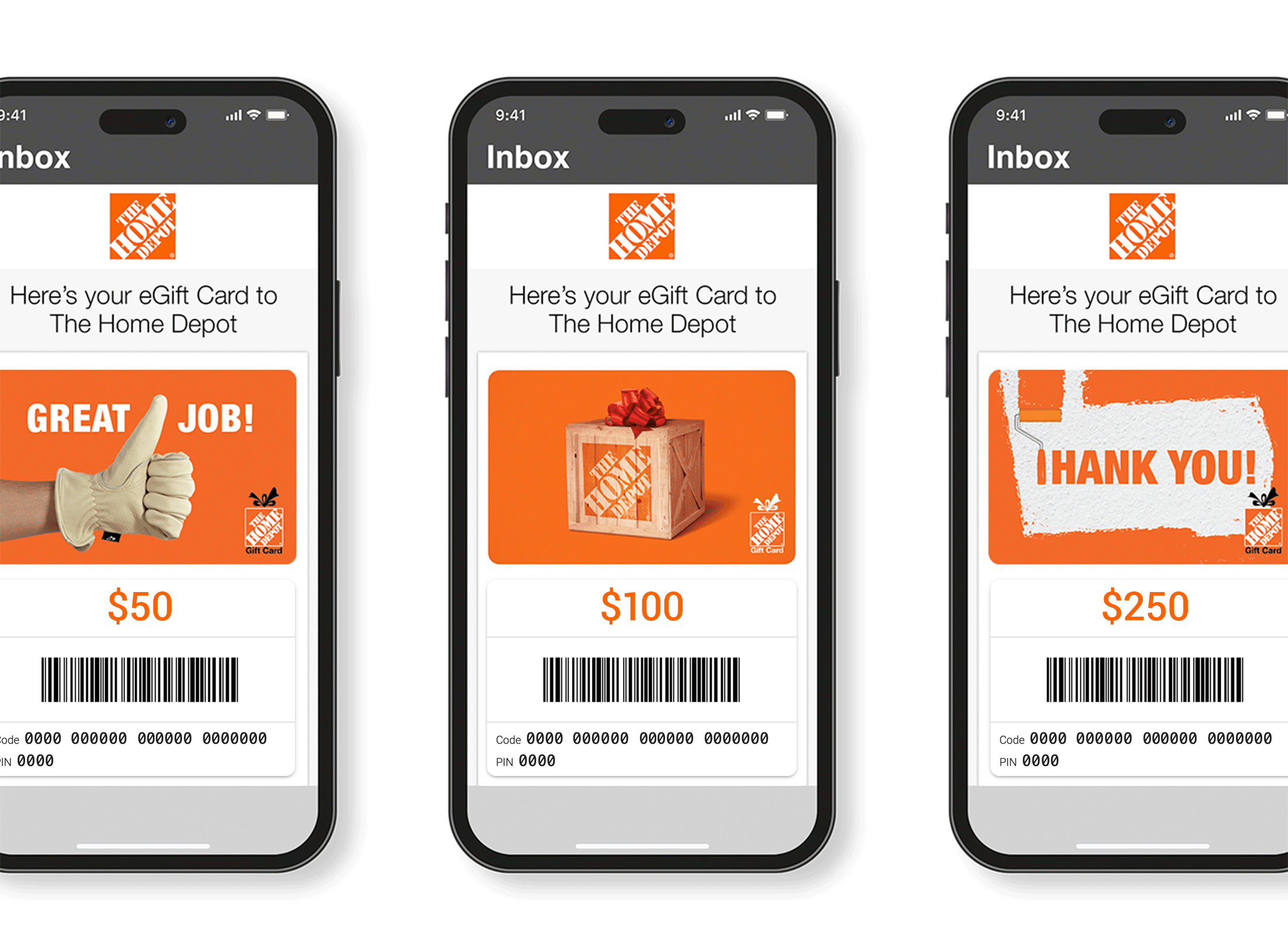 The Home Depot Digital Gift Card